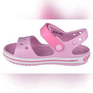CROCS Toddler Girls Size 8 Pink Outdoor‎ Sandal